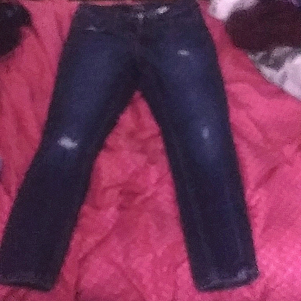 Time and true jeans, patched wholes, size 8
